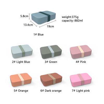 Силиконовый салат пищевого качества Контейнер для обеда многоразовый без BPA Микроволновая безопасная антискользкая функция 0-1L вместимость