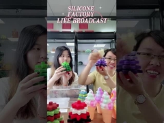 Силикон малыша мягкий штабелируя блоки колец с формой рождественской елки