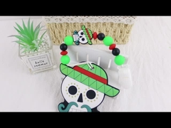 Младенец Teether силикона шляпы ведьм хеллоуина красочное для успокаивая боли прорезывания зубов