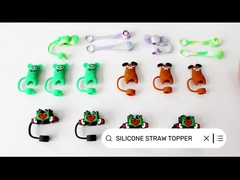 Полная крышка из силиконовой соломы в 3D дизайне для кубков Стэнли 6-12 мм солома / сиппи